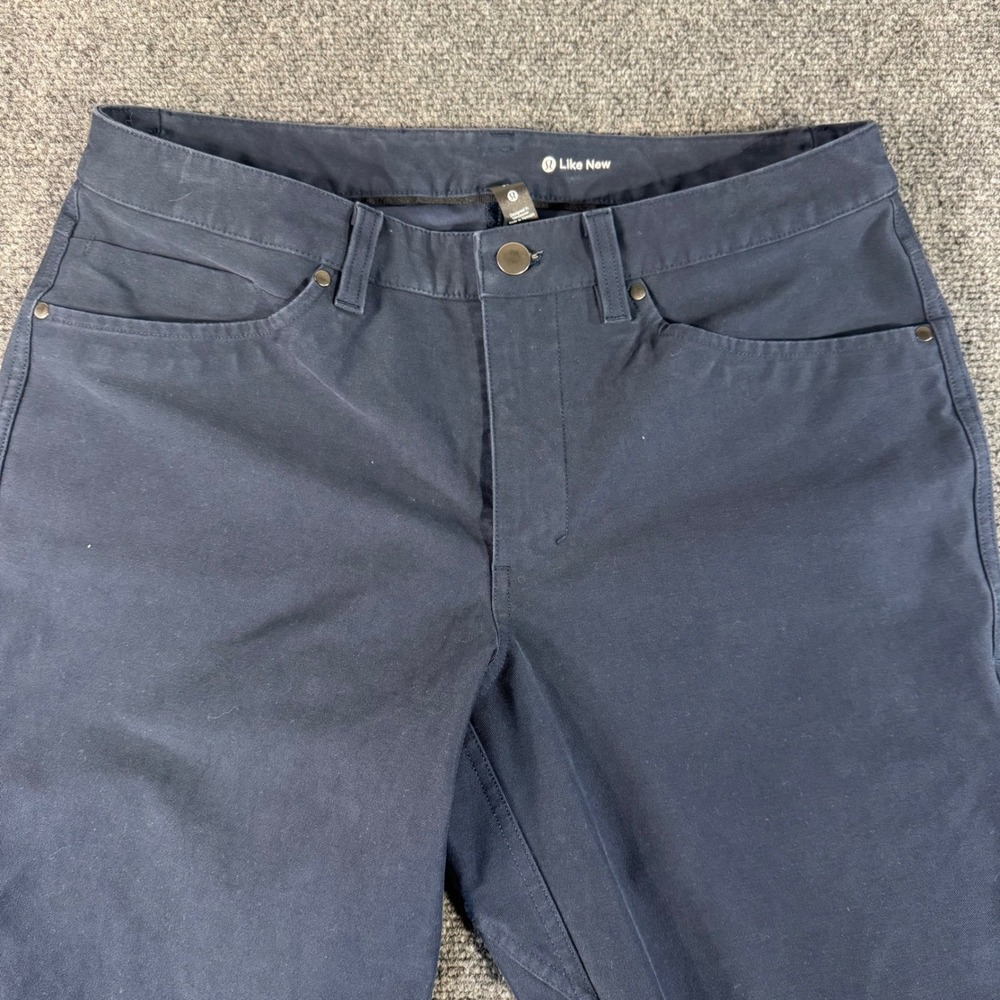 Lululemon ABC Pant Slim Navy Blue 5 Pocket Mens Size 31 Stretch Trousers